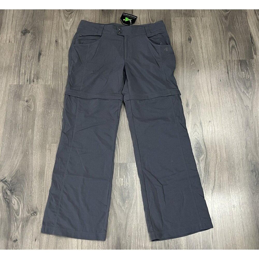 Eastern Mountain Sports Convertible Hiking Pants Shorts Women 10 Gray EMS